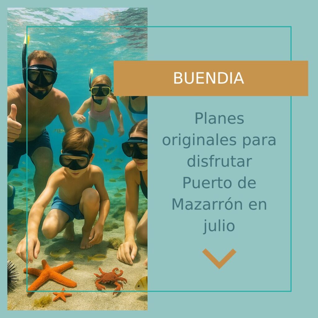 Planes originales para disfrutar Puerto de Mazarron en julio