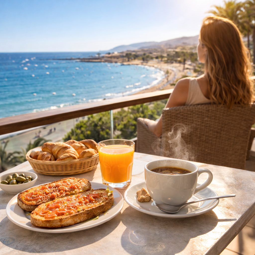El verdadero lujo en vacaciones: no hacer absolutamente nada frente al mar 1 desayunar frente al mar